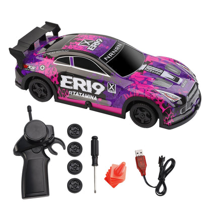 Wltoys 22206 RTR 1/22 2.4G 15km/h Auto da corsa con telaio in metallo Giocattolo regalo Viola