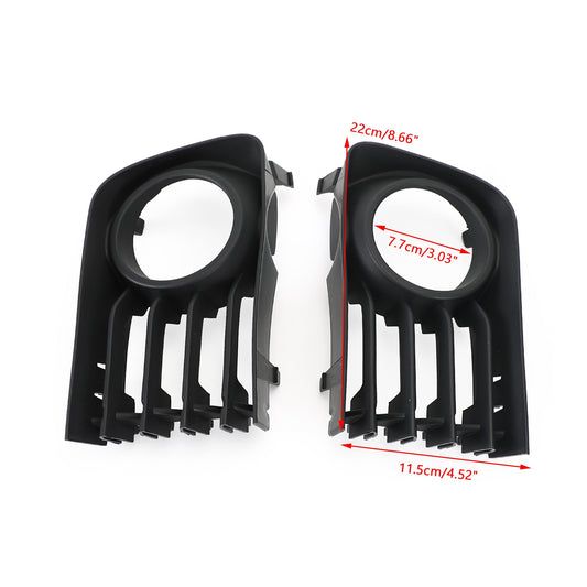 2pcs Bumper Fog Light Grille Grill Trim Cover per Toyota Prius 2004-2009 05 06 07 08 Black