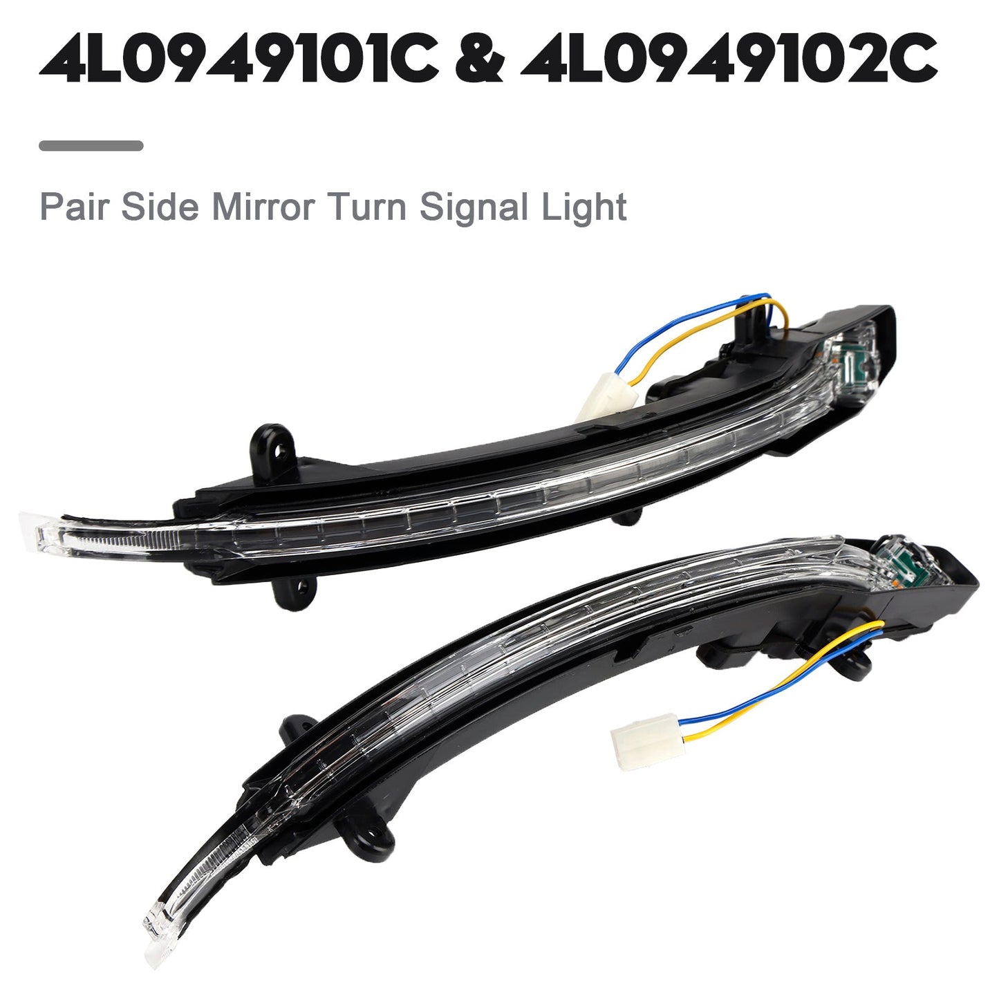 Coppia di indicatori di direzione per specchietti laterali per Audi Q5 MK1 Q7 MK1 4L0949101C 4L0949102C