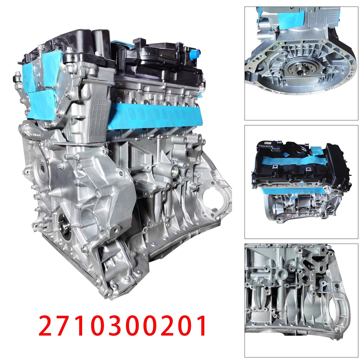 Motore blocco motore Mercedes W204 C250 SLK250 1.8L nuovo 2710300201 2012-2015