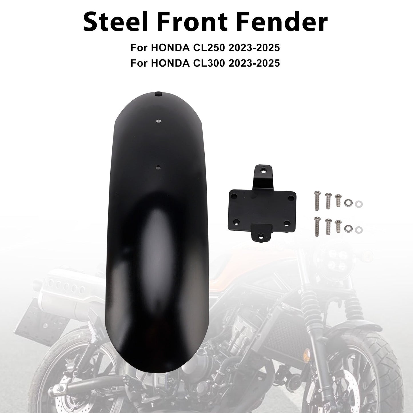 Parafango anteriore in acciaio HONDA CL250 CL300 CL500 SCL500 2023-2025