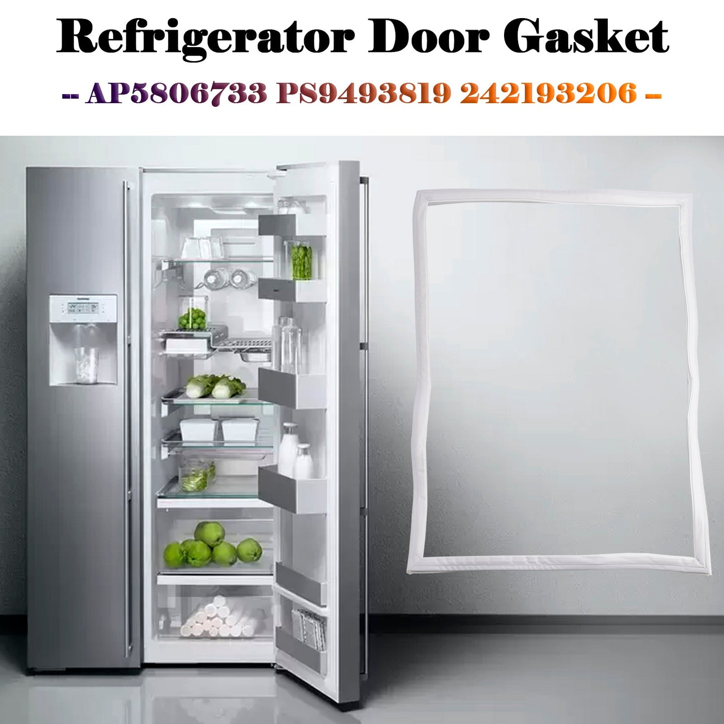 Guarnizione porta frigorifero per Frigidaire Kenmore AP5806733 PS9493819 242193206