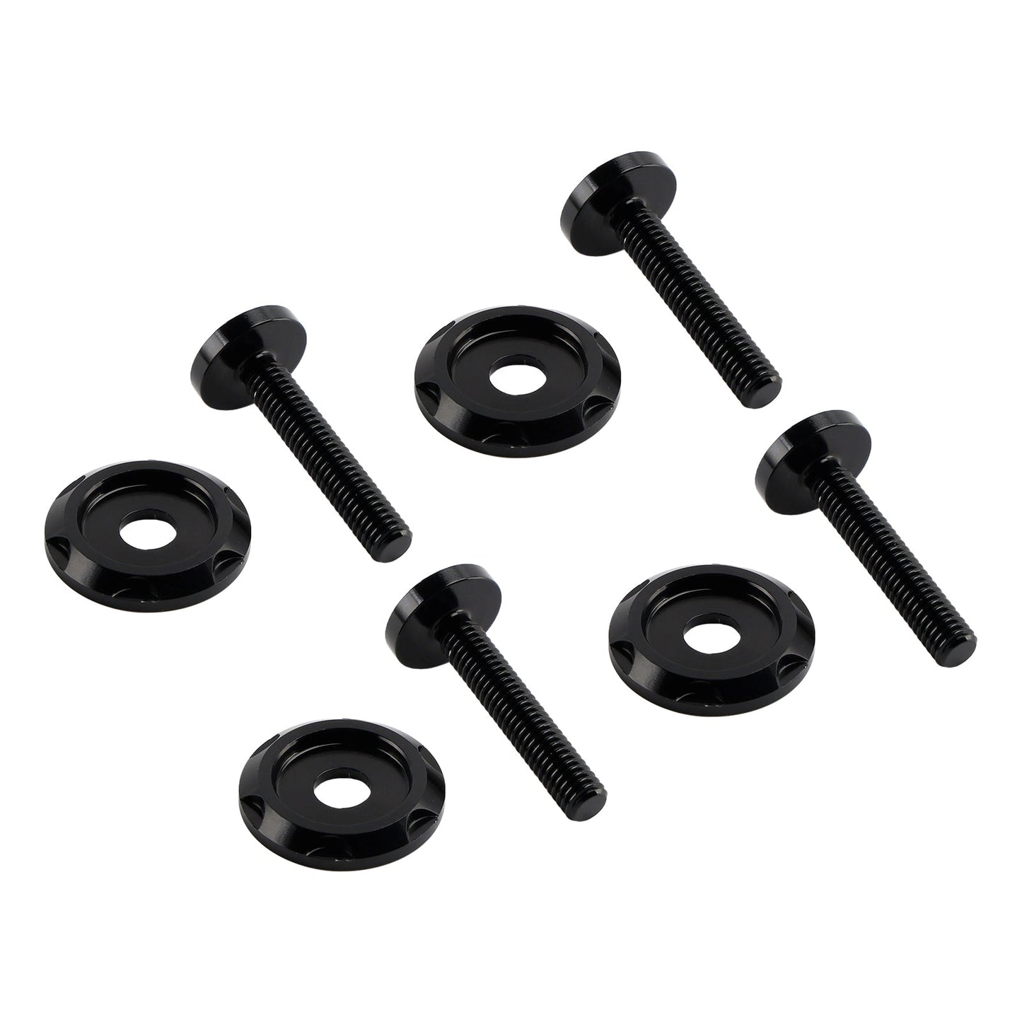 4 viti decorative in alluminio nero per parabrezza per Road Glide FLTR FLTRX 2015-2023