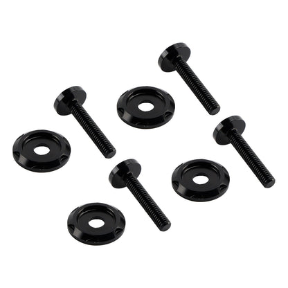 4 viti decorative in alluminio nero per parabrezza per Road Glide FLTR FLTRX 2015-2023