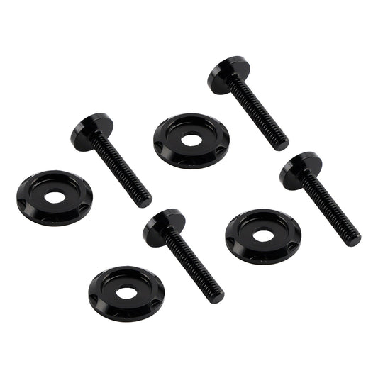 4 viti decorative in alluminio nero per parabrezza per Road Glide FLTR FLTRX 2015-2023