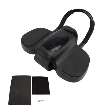 Rullo per addominali aggiornato con timer e core trainer con supporto per il gomito, rimbalzo automatico e display LCD - Include ginocchiere perfette per gli allenamenti a casa Nero