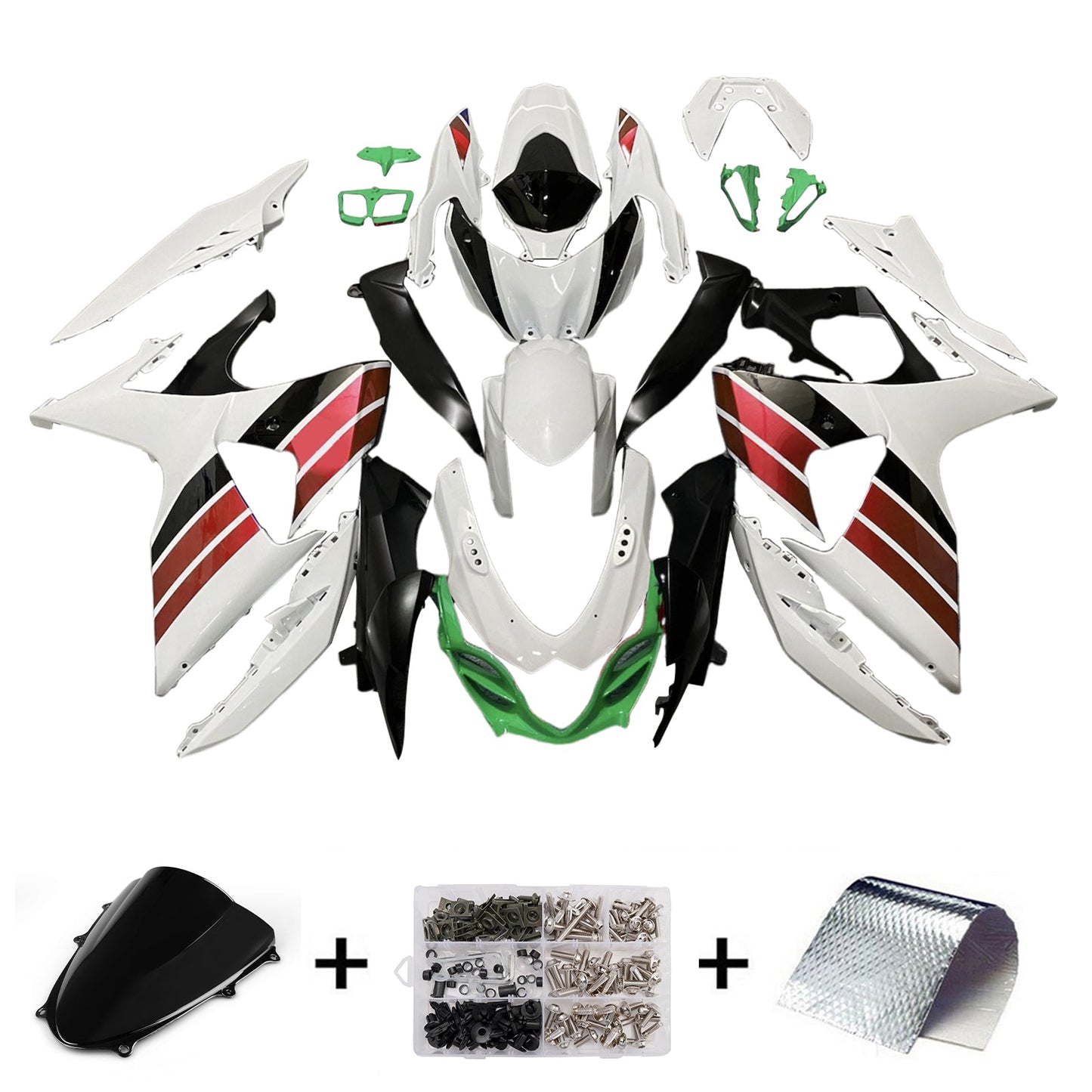 Kit carenatura iniezione plastica ABS per Suzuki GSXR1000 2009-2016 K9