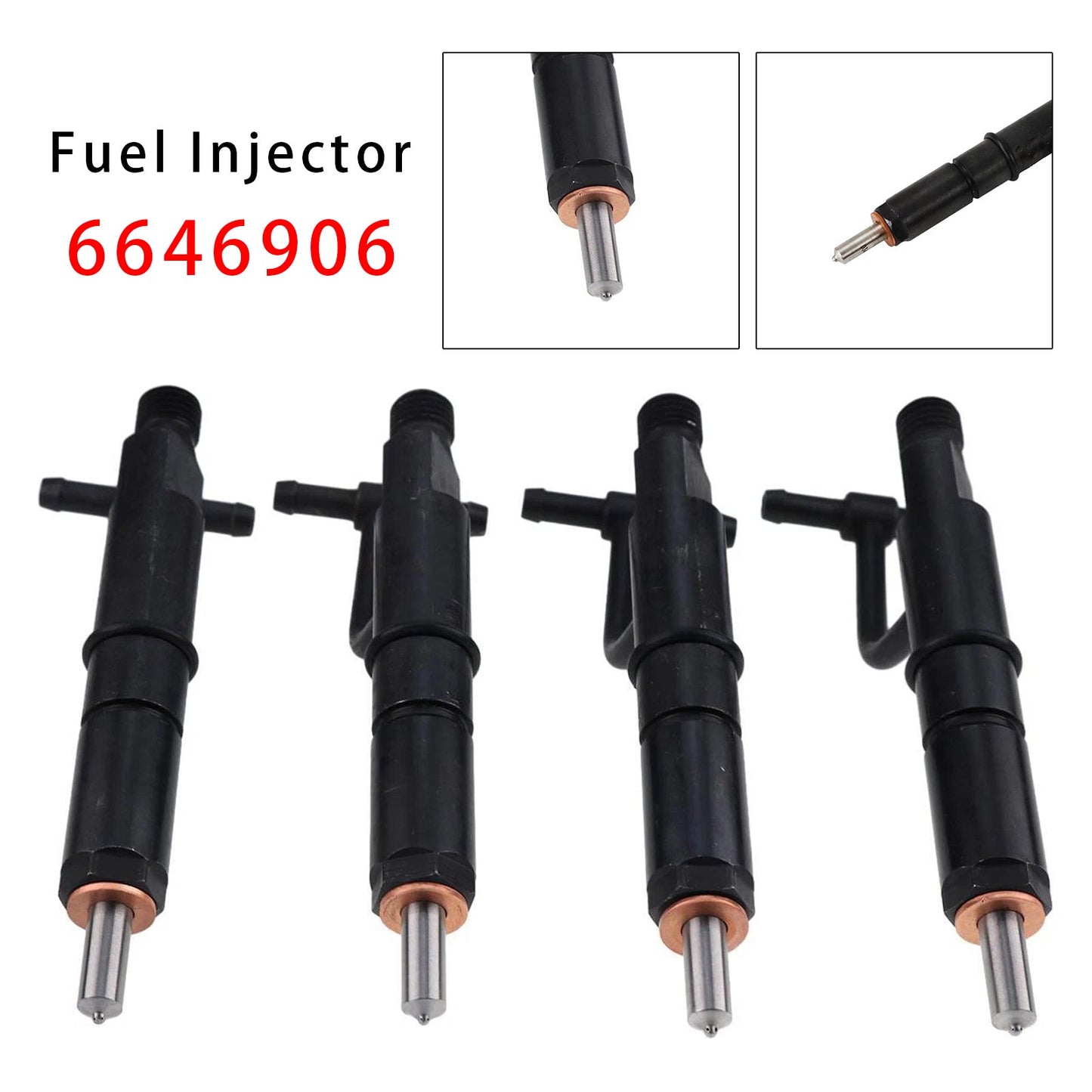 4 pezzi iniettori di carburante per Mustang Bobcat 843 853 960 2060 Isuzu 4JB1 6646906