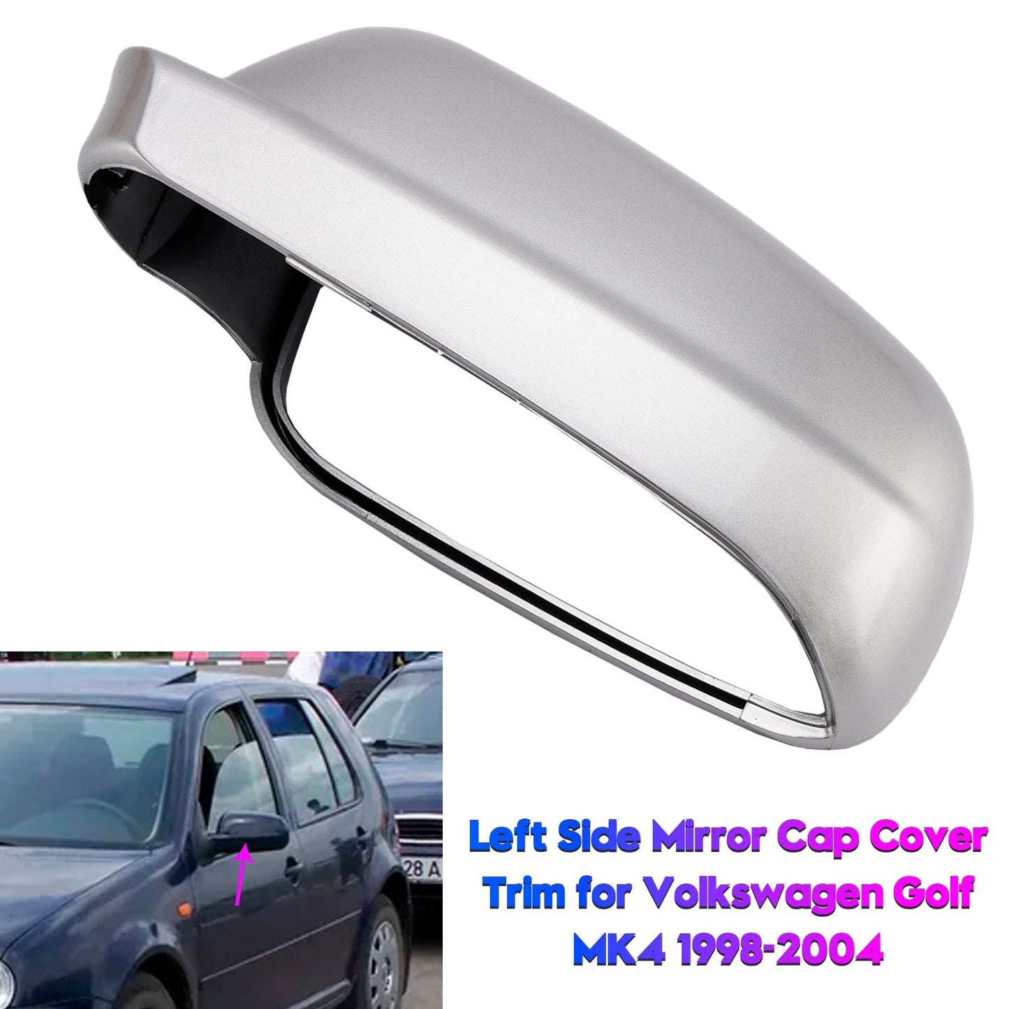 Rivestimento copri specchietto retrovisore sinistro Volkswagen Golf MK4 1998-2004