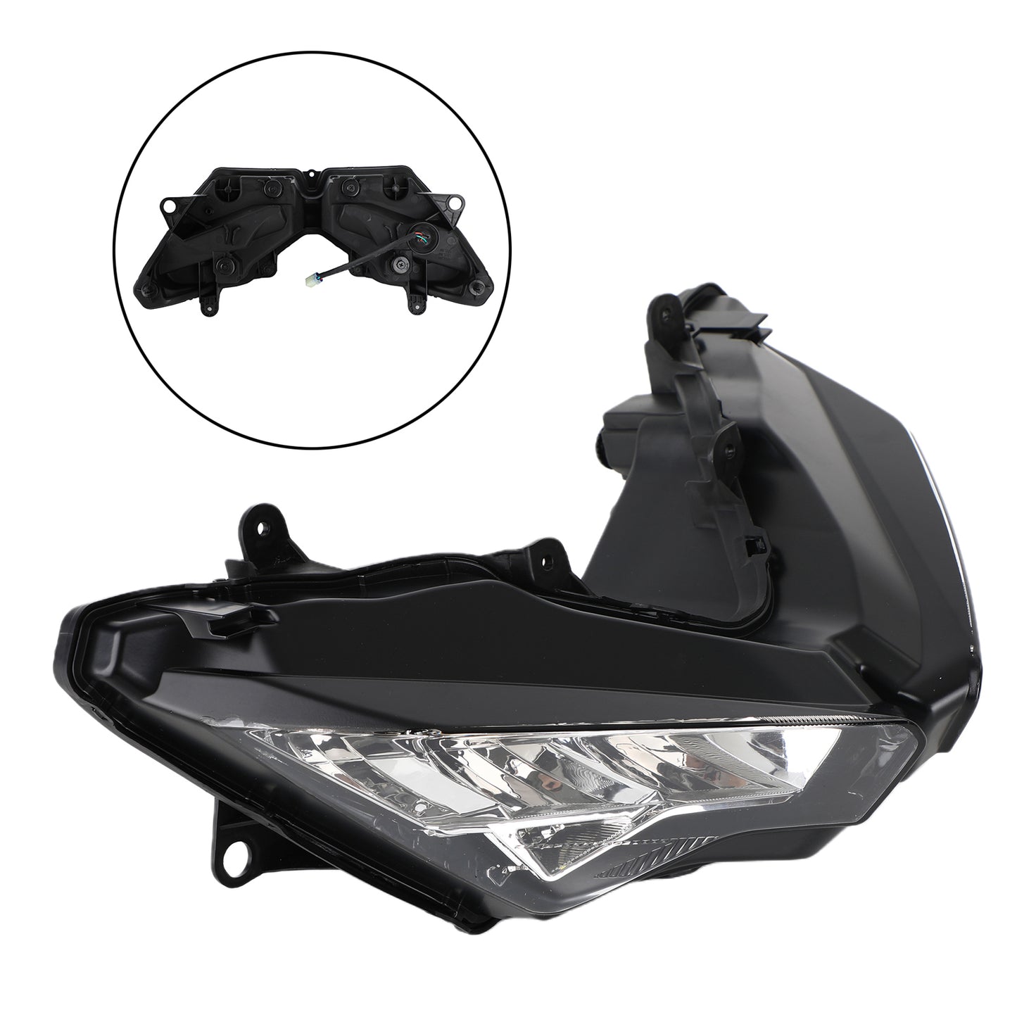 Griglia Del Faro Griglia Del Faro Anteriore Per Kawasaki Ninja 400 18-23 Fumo