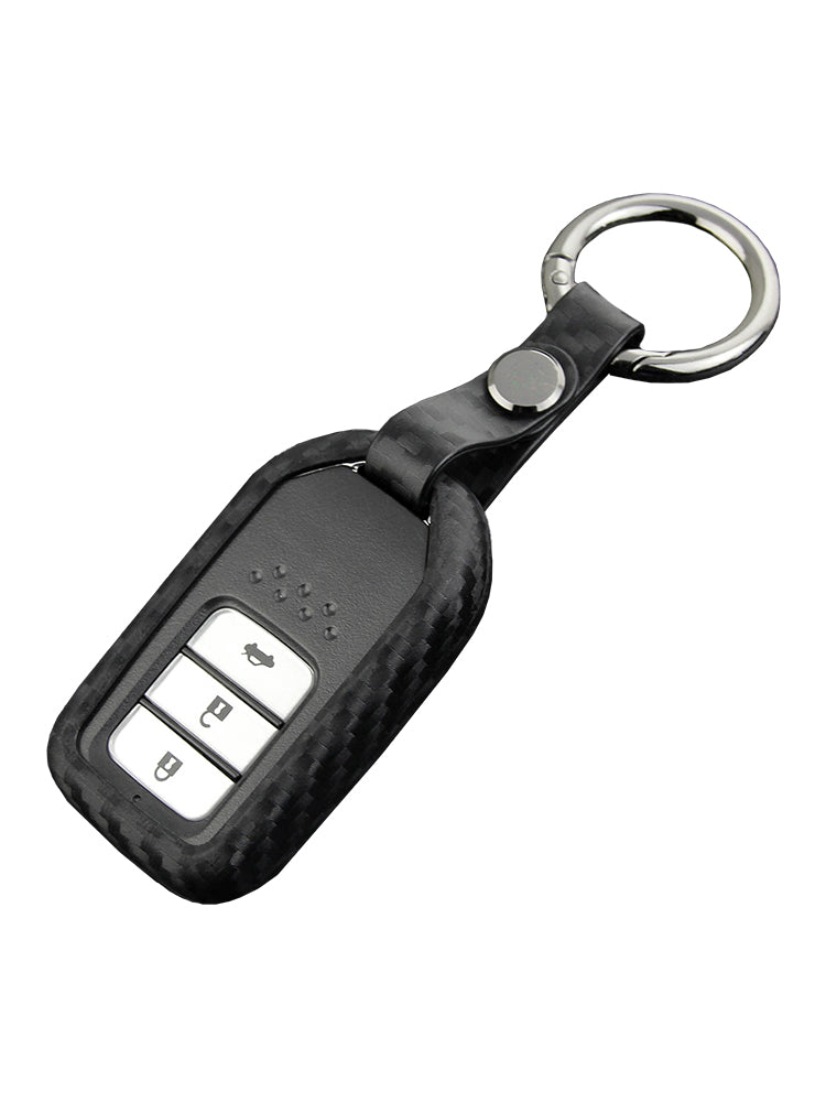 Custodia in pelle e silicone per chiave auto con fibbia per Honda