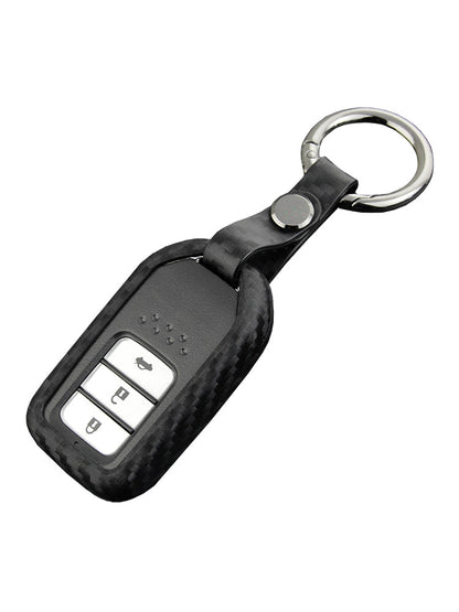 Custodia in pelle e silicone per chiave auto con fibbia per Honda