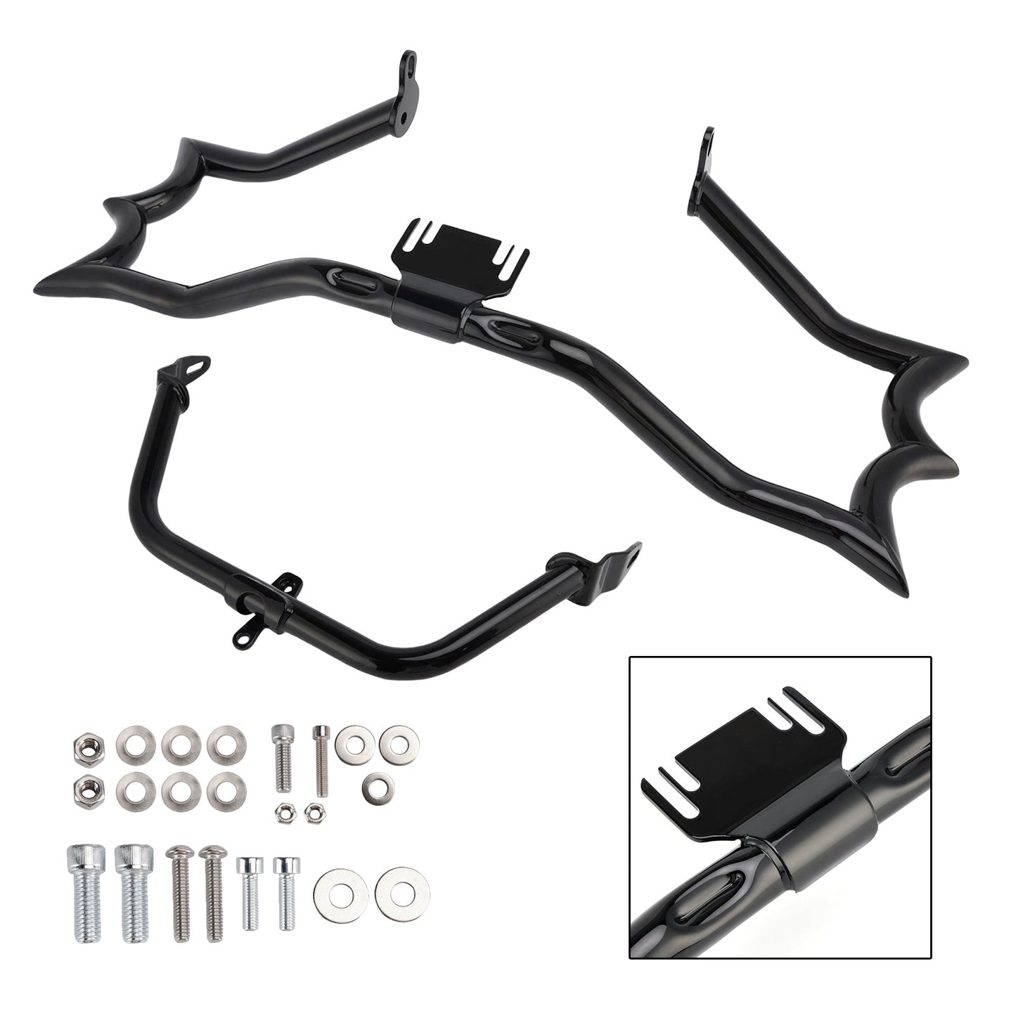 Kit barra di protezione per paraurti e motore Touring Road King 2009-2023, cromato