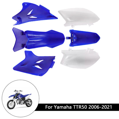 Kit plastiche per carrozzeria Yamaha TTR50 2006-2021, carenatura parafango anteriore e posteriore