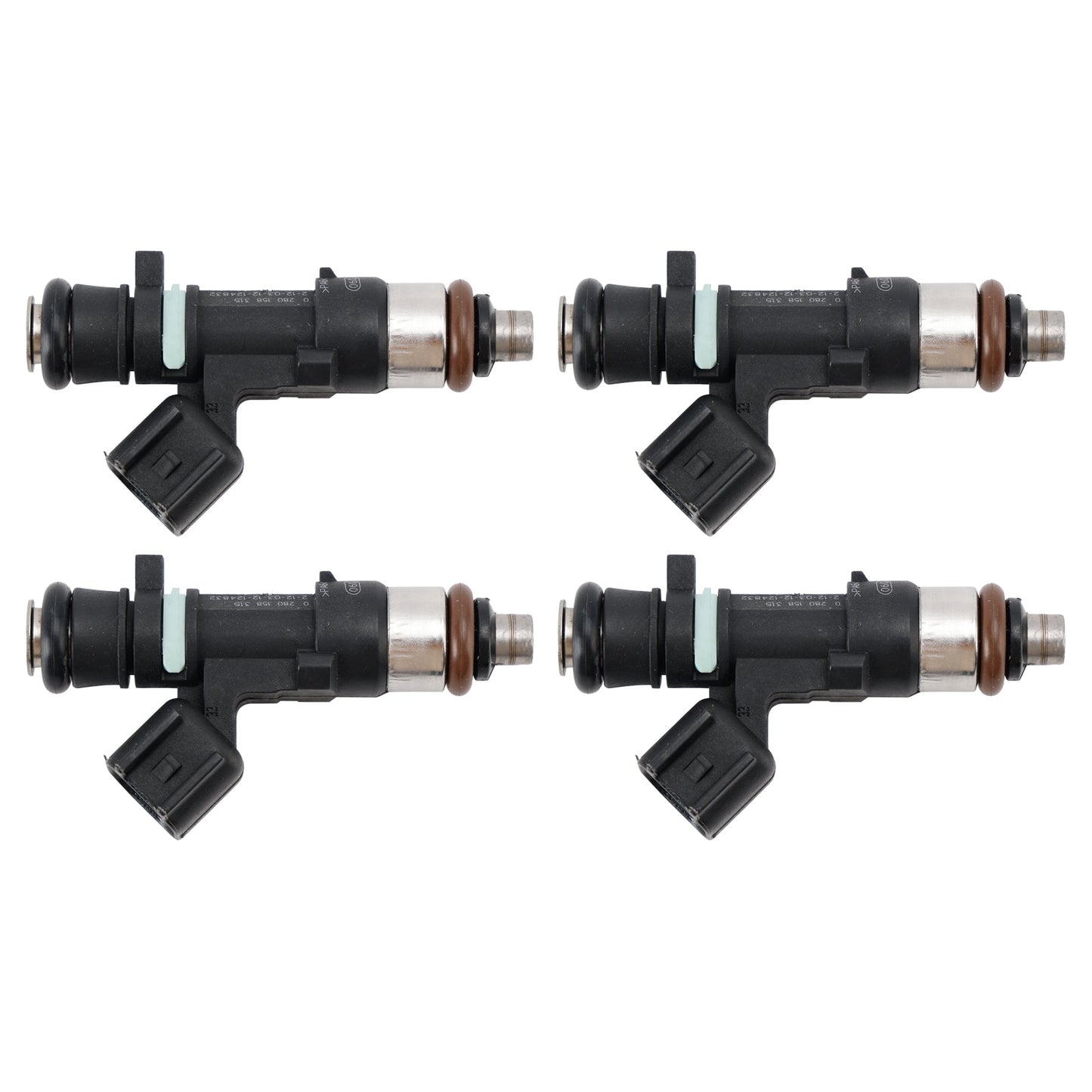 4 pezzi iniettori carburante per Volvo C30 S60 V50 V60 XC60 L5 2.5L 05-16 0280158315