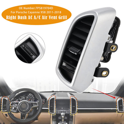 Griglia di ventilazione aria condizionata A/C destra del cruscotto Porsche Cayenne 958 2011-2018 7P5819704D