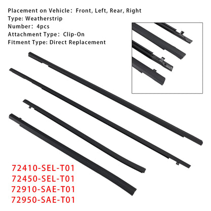 Guarnizione in gomma per porta, cinghia, guarnizione porta Honda FIT JAZZ 1a generazione 2001-2008