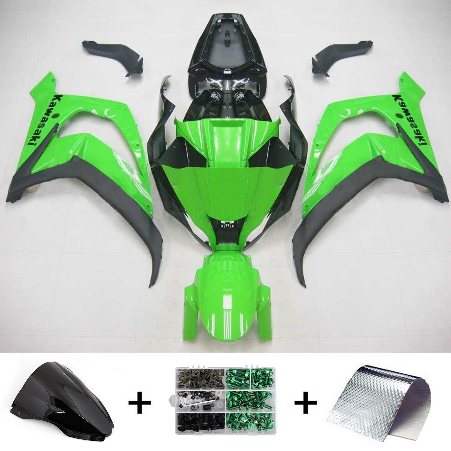 Kit carenatura addominali di plastica per kawasaki zx10r 2016-2020