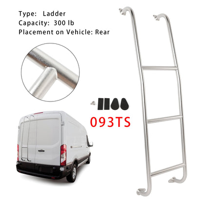 Scala per furgoni Ford Transit Low Roof 2014-2025 in acciaio inox a 3 gradini 093TS