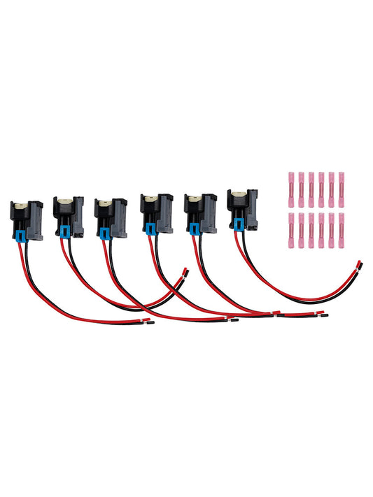 Cablaggio a treccia per connettore iniettore carburante 6 pezzi, adatto per Ford e Chevy