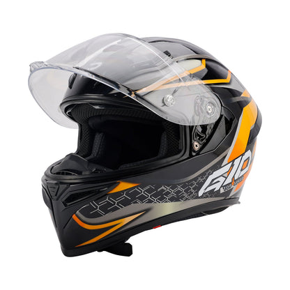 Casco da moto DOT per adulti Street Integrale Arancione