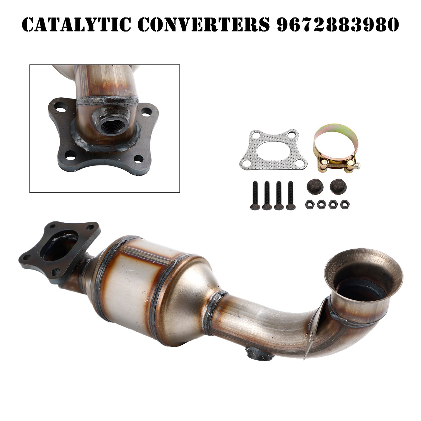 Catalytic Converter 9822117480 Per Peugeot 108 208 301 308 II 1.2 VTi