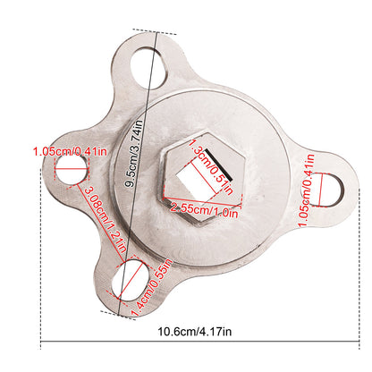 Strumento adattatore per la rotazione del motore per tornitura dell'albero motore per motori Chevy Ford V8