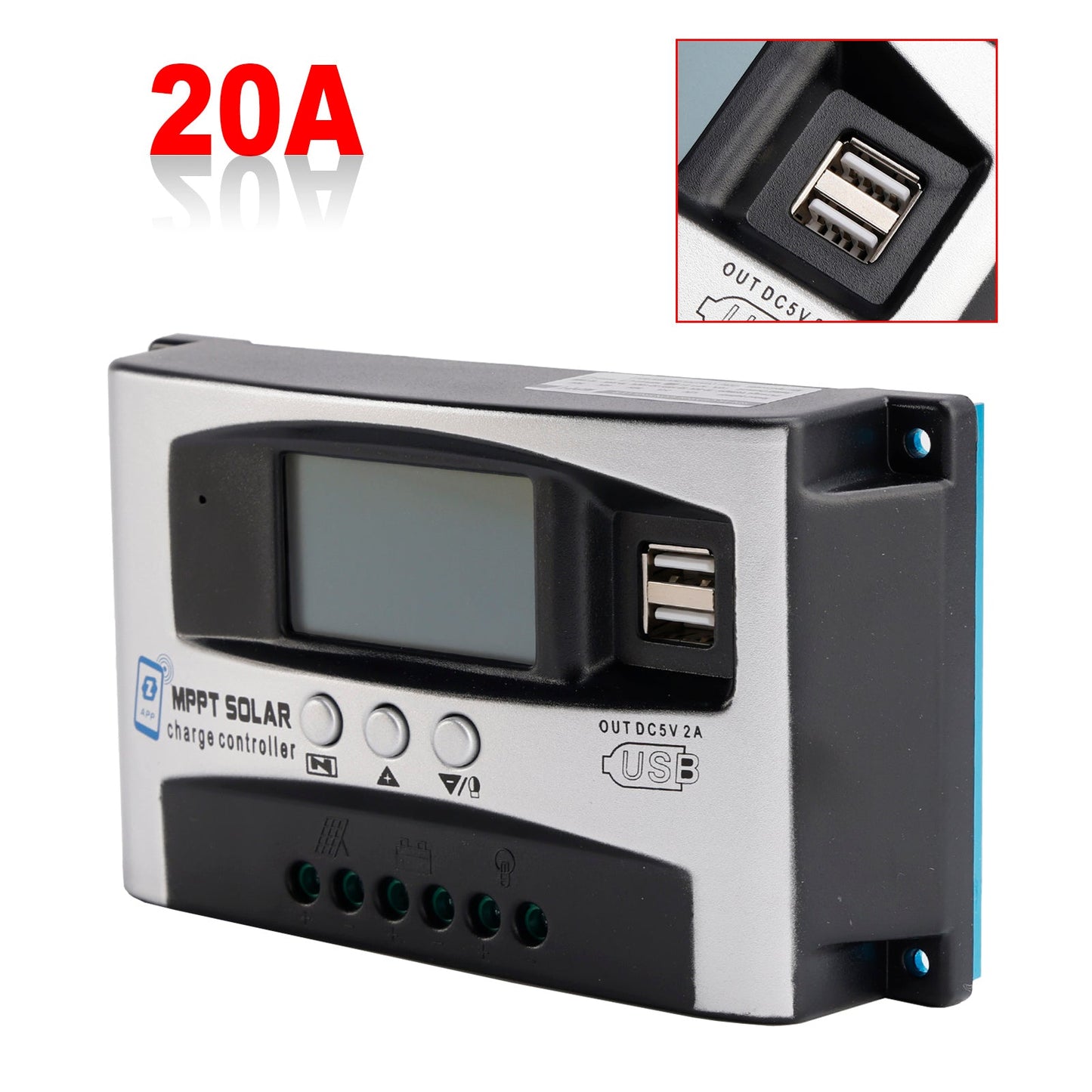 APP per il controllo solare ad alta energia MPPT 30A/40A per la gestione remota del controller DSP