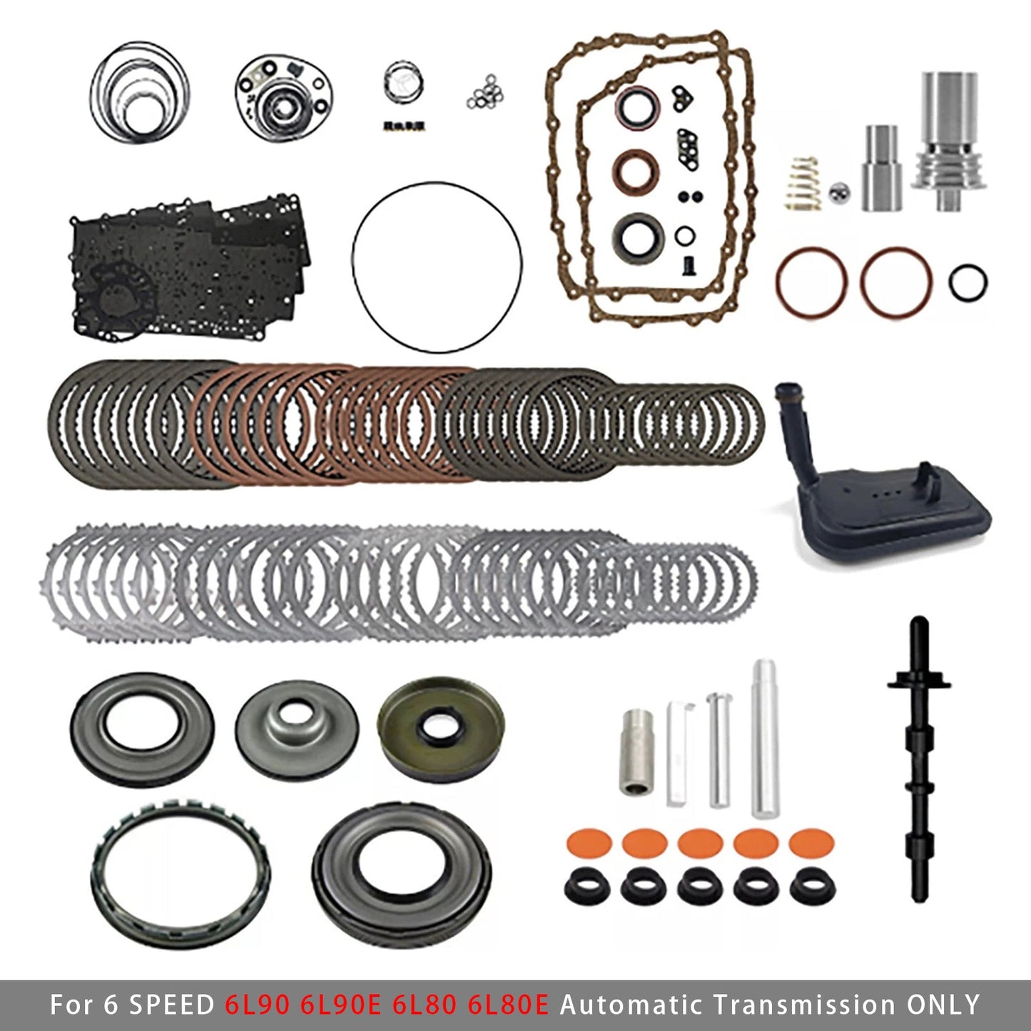 Kit completo di revisione per trasmissioni 6L90 6L90E 6L80 6L80E con pistoni, filtro e frizione.