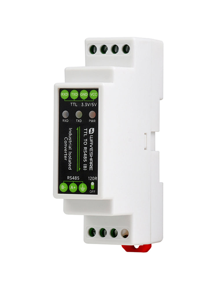 Modulo di isolamento elettrico da TTL a RS485 Convertitore seriale su guida DIN Protezione da sovratensioni