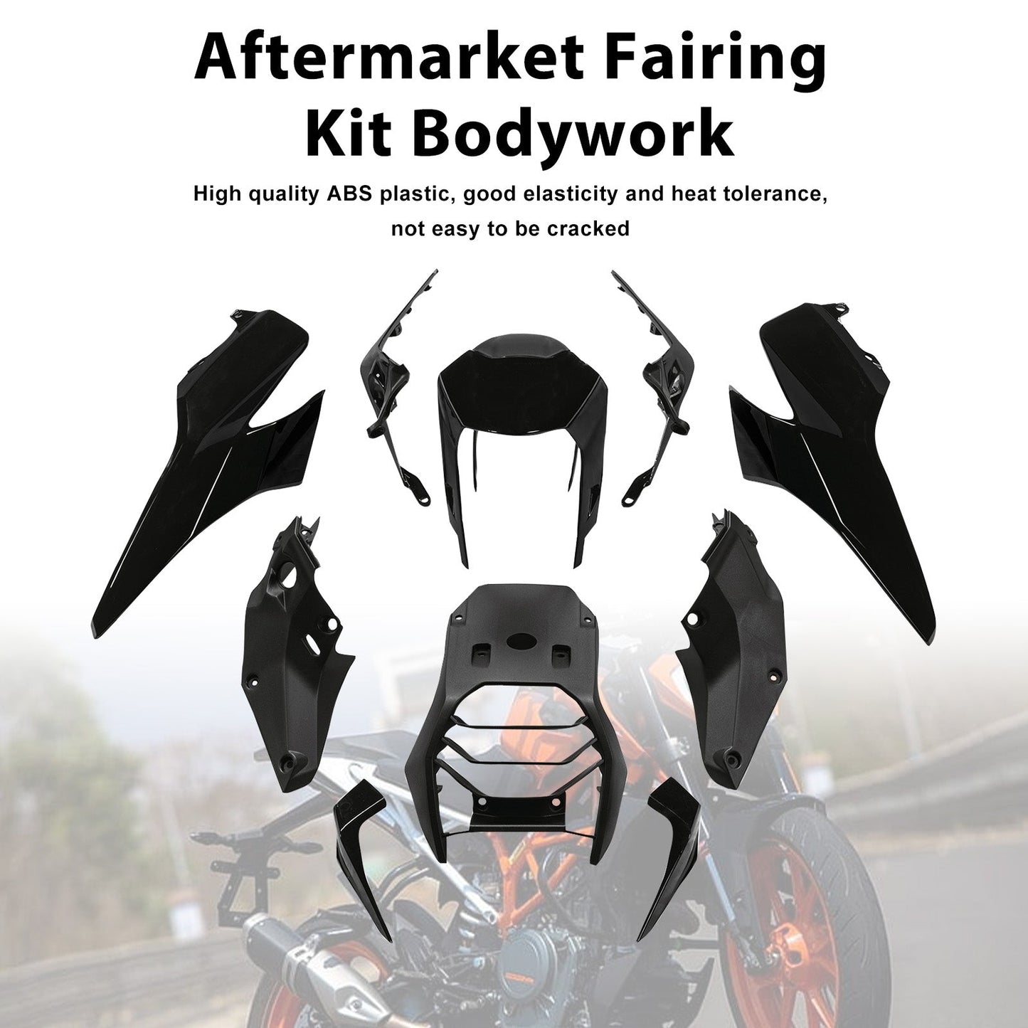 Kit di carene in plastica stampata a iniezione per Honda 390 Duke 2017-2023