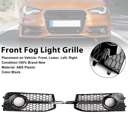 Griglia di copertura fendinebbia paraurti anteriore Audi A1 8X S-Line 2011-2014 2 pezzi 8X0807682B 8X0807681B