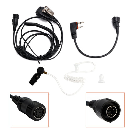 102B Auricolare in-ear con tubo d'aria trasparente e cavo A24 per ICOM A25CE A25N A24