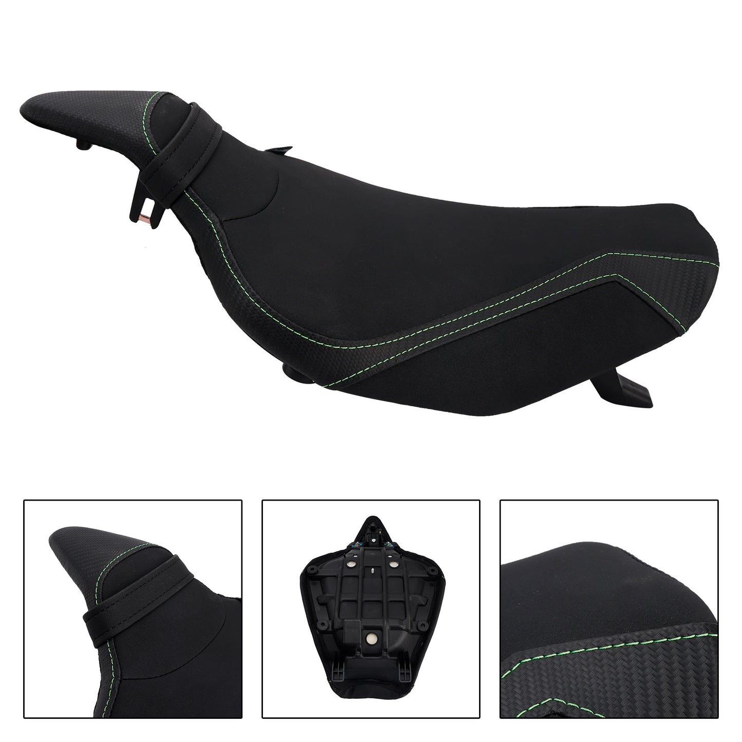2014-2025 Per Kawasaki Z1000 2024 Per Kawasaki Z1000 Sella anteriore per pilota Raider Sella passeggero Verde2 Rosso