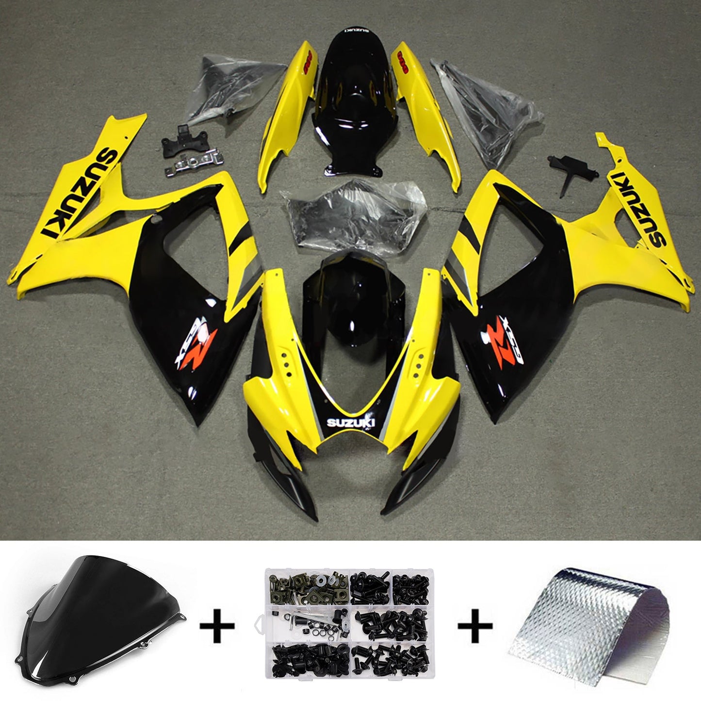 Kit carenatura iniezione plastica ABS per Suzuki GSXR 600/750 2006-2007 K6