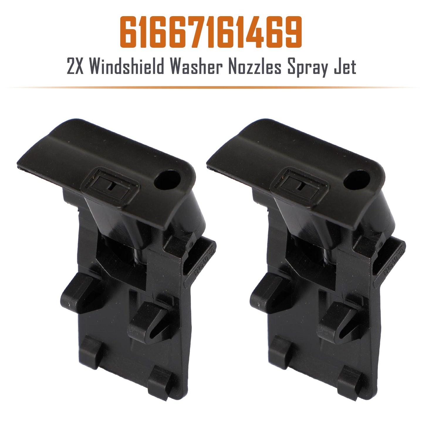 2X Ugelli lavavetri Getto di spruzzo per BMW X5 E70 06-10 61667161469
