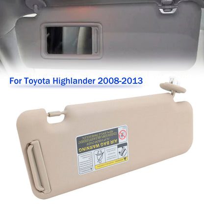 Visiera parasole sinistra beige per Toyota Highlander 2008-2013 74320-48500-E0