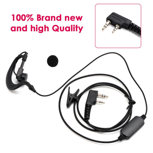 K-031 Cuffie con gancio auricolare con filo di pressione per TK-208 TH-D7 RPU416A KG-UVD1 TG-K4AT