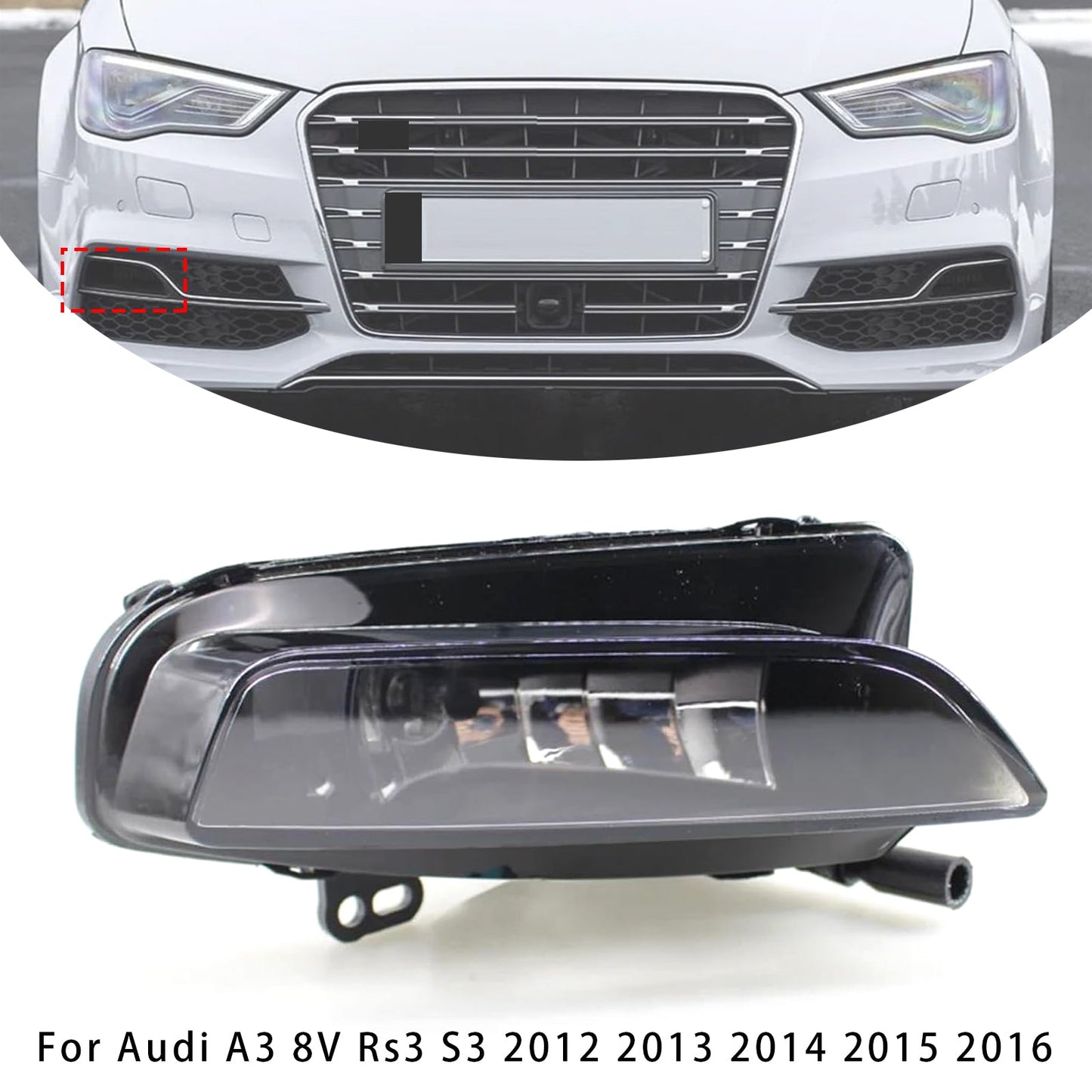 2012-2016 Audi A3 8V RS3 S3 1 pz. Fendinebbia anteriore destro con lampadine