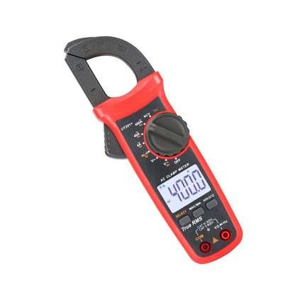 Pinza amperometrica digitale UT201+, 4000 conteggi, multimetro con selezione automatica della portata, corrente continua True RMS.