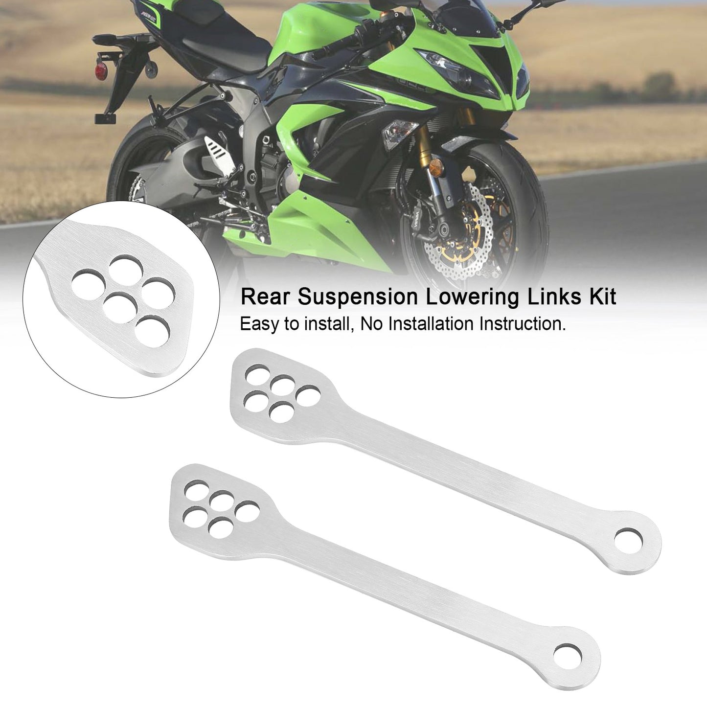 Kit di abbassamento delle sospensioni posteriori per KAWASAKI Ninja ZX6R ZX10R EX250 EX300 2003-2019