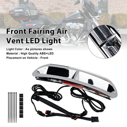 Luce LED per presa d'aria anteriore per Touring Street Glide 2014-2024