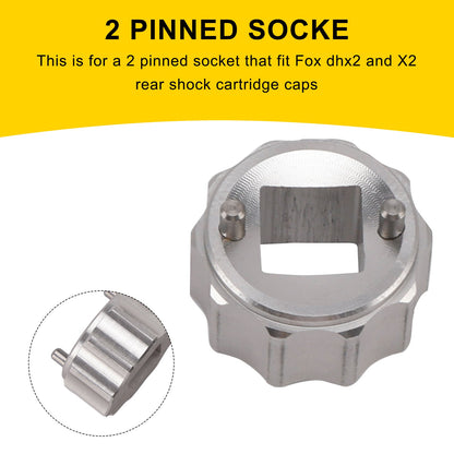 2016-2020 Strumento/presa per tappo cartuccia ammortizzatore a 2 pin #398-00-417 per Fox X2/DHx2