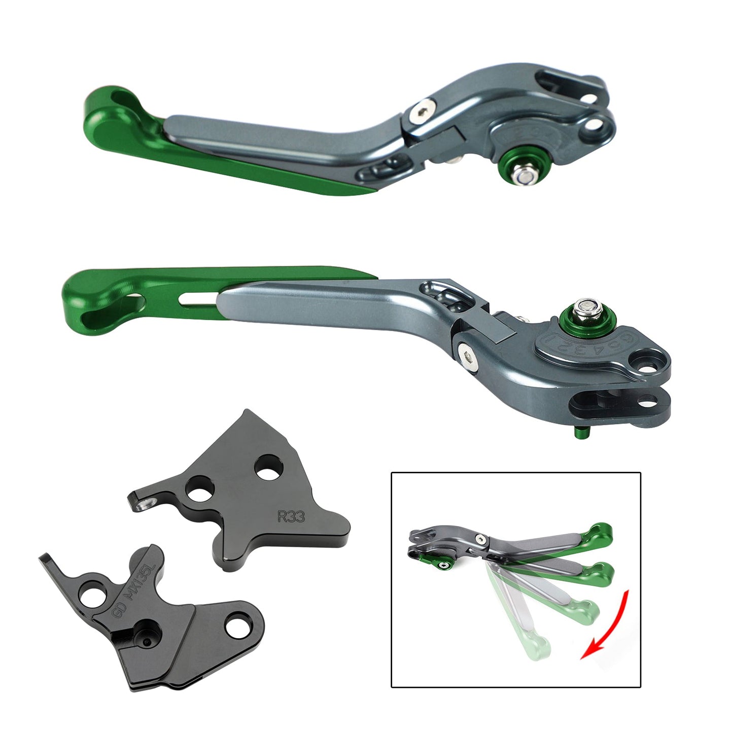 Leva freno frizione regolabile YAMAHA YBR125 2005-2014