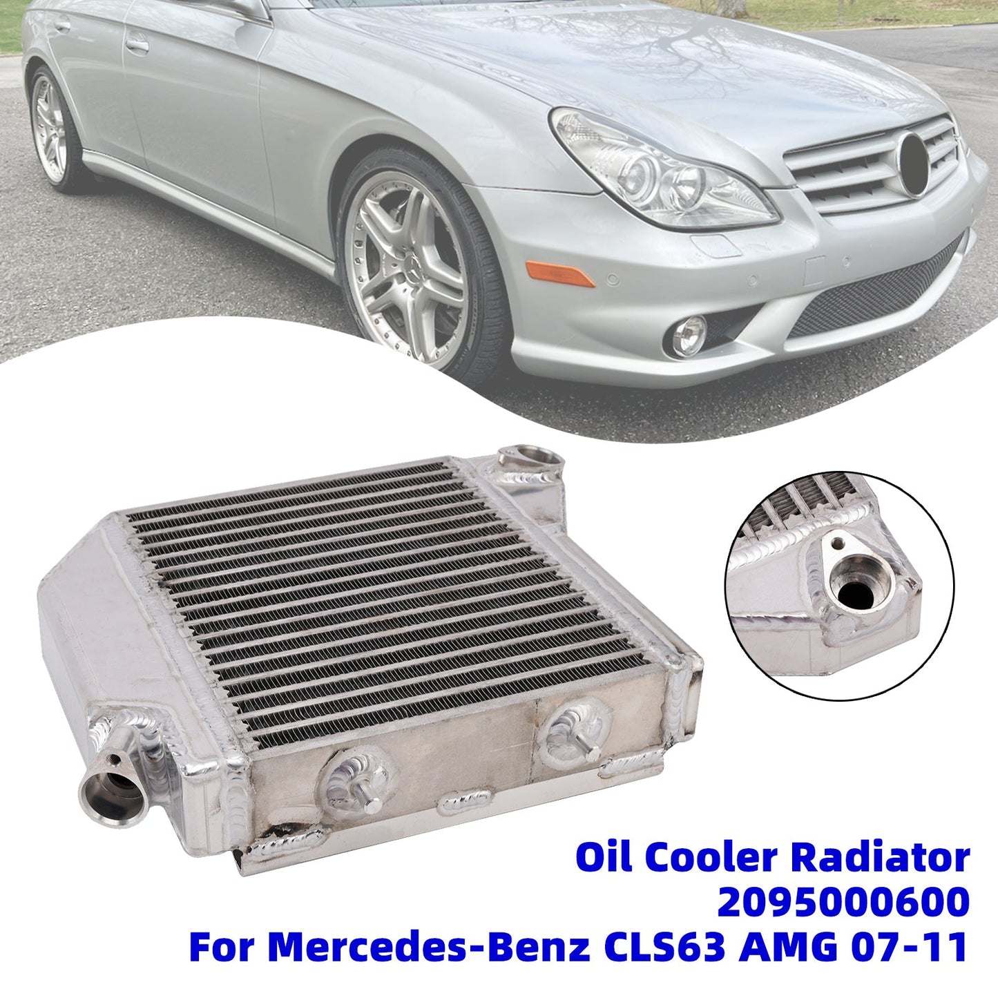 Radiatore di raffreddamento olio 2095000600 per Mercedes-Benz CLS63 AMG 2007-2011