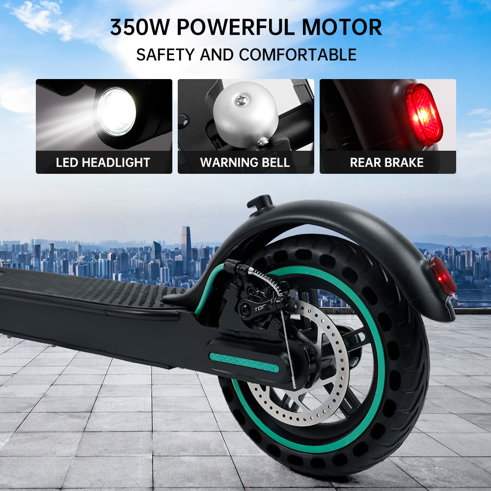 8,5 "Scooter elettrico pieghevole con app 350W 35 km Range 30 km/h Città pendola