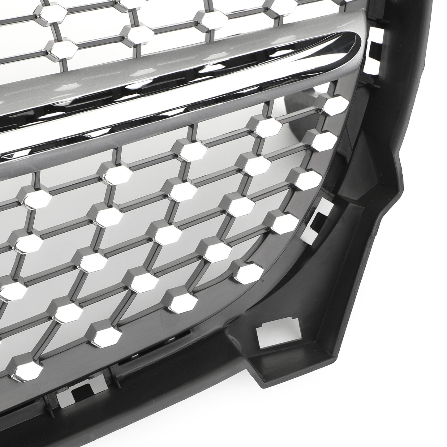 Per Mercedes-Benz R117 W117 CLA250 2013-2016 Griglia a stella Silver Diamond
