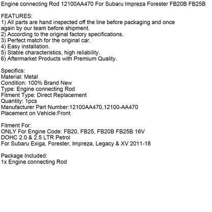 Biella motore 12100AA470 per Subaru Impreza Forester FB20B FB25B