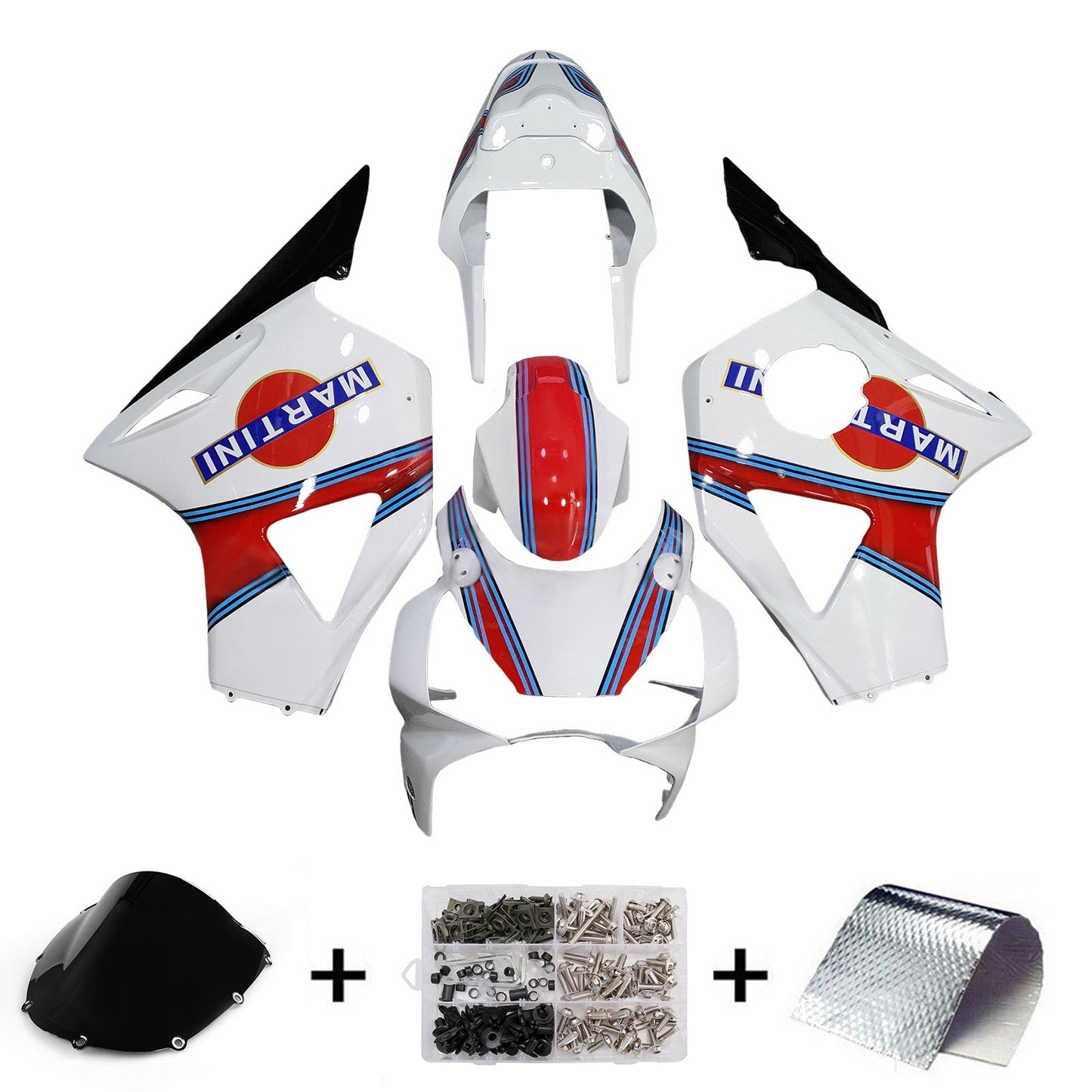 Kit carenatura iniezione plastica ABS per Honda CBR954 2002-2003