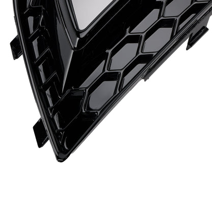 Griglia di copertura fendinebbia nera Audi A4 B8.5 2013-2015, paraurti standard